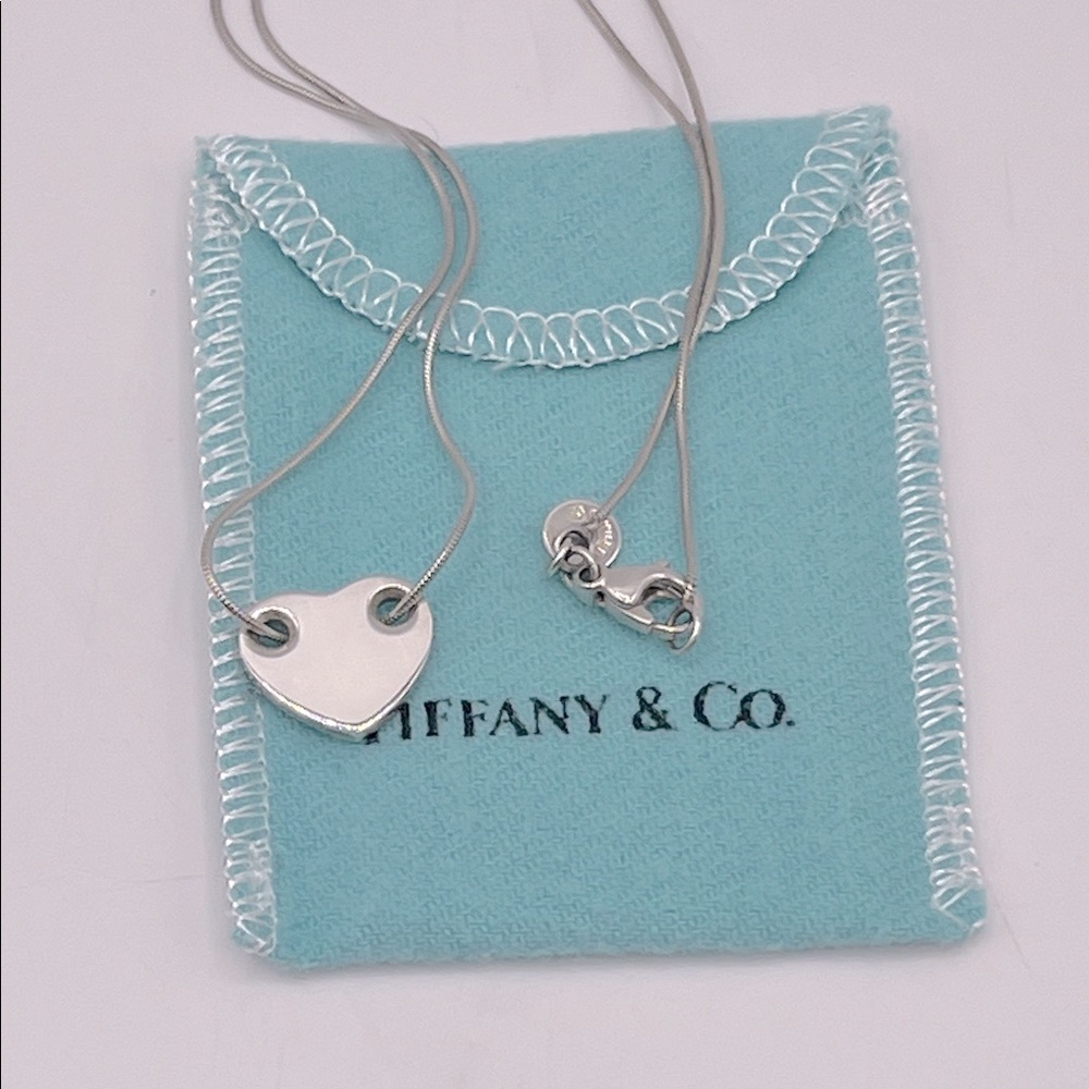 Tiffany & Co Silver 925 Heart Pendant Necklace